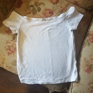 White off the shoulder top
